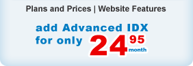 Add Advanced IDX for only $14.95 per month